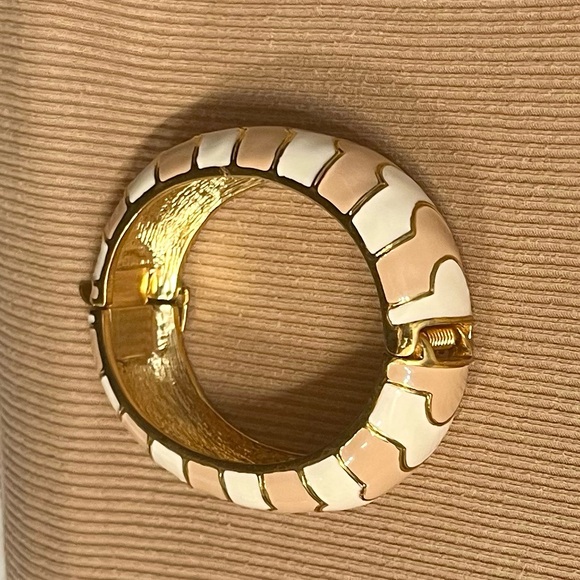 J Crew Bangle Beige & White - Picture 6 of 6